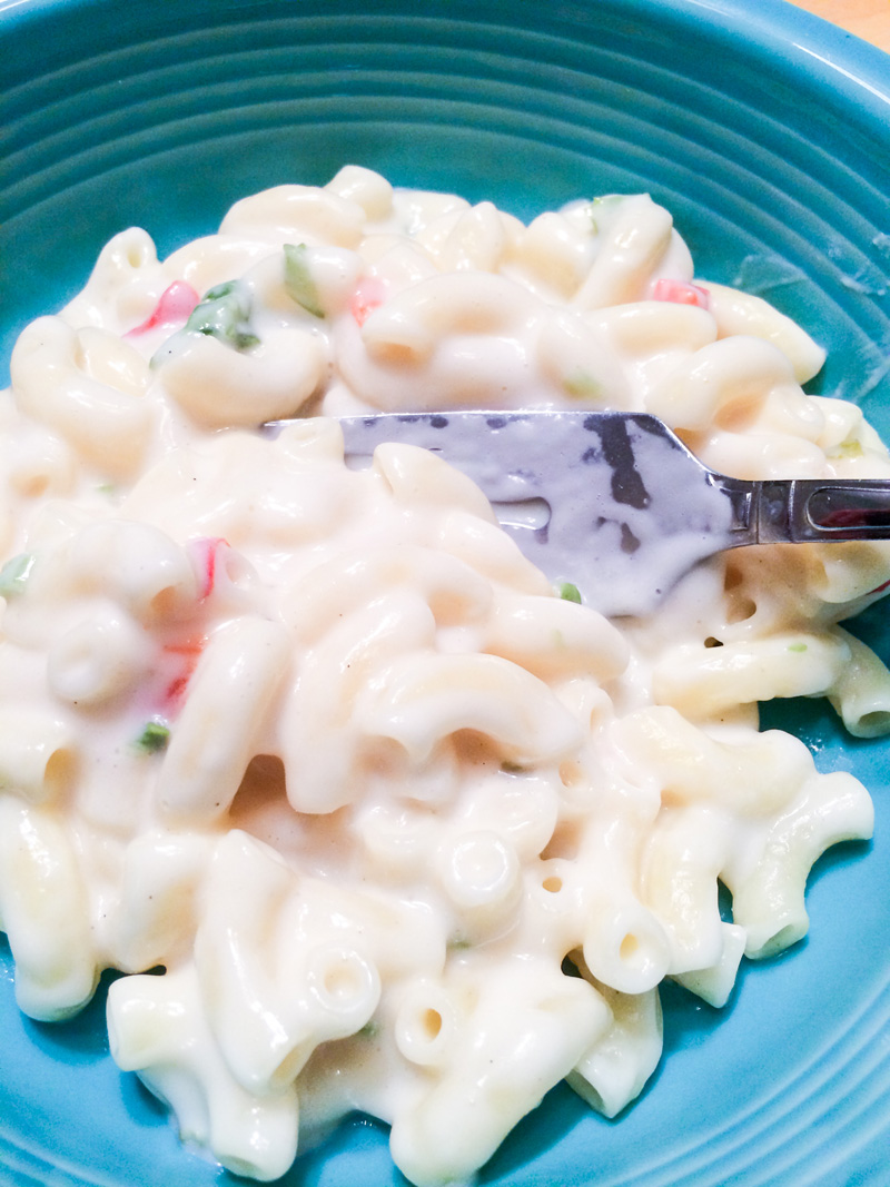 White Queso Mac and Cheese