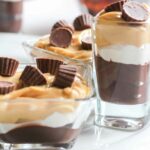 Close up shot of Chocolate Peanut Butter Parfaits Featured Image