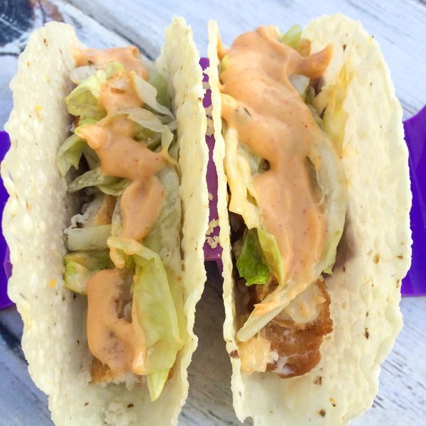 Fish Tacos with Chipotle Ranch Sauce
