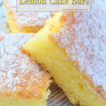 Easy Lemon Cake Bars - Two Ingredient Pinterest Image