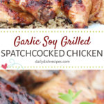 Garlic Soy Grilled SPATCHCOCKED CHICKEN