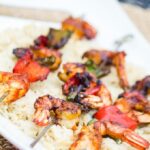 Herb Grilled Shrimp with Grilled Sweet Peppers