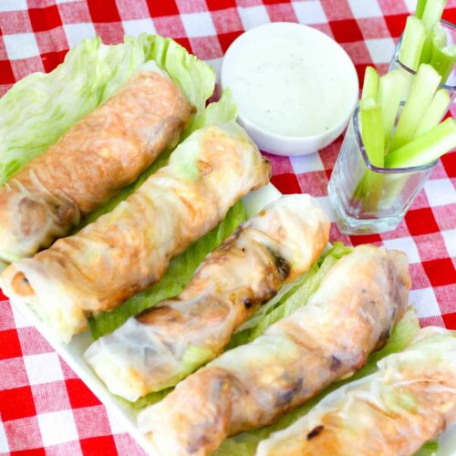 Buff Spring Roll Buffalo Chicken Spring Rolls | Healthy and Hearty | So Delicious!