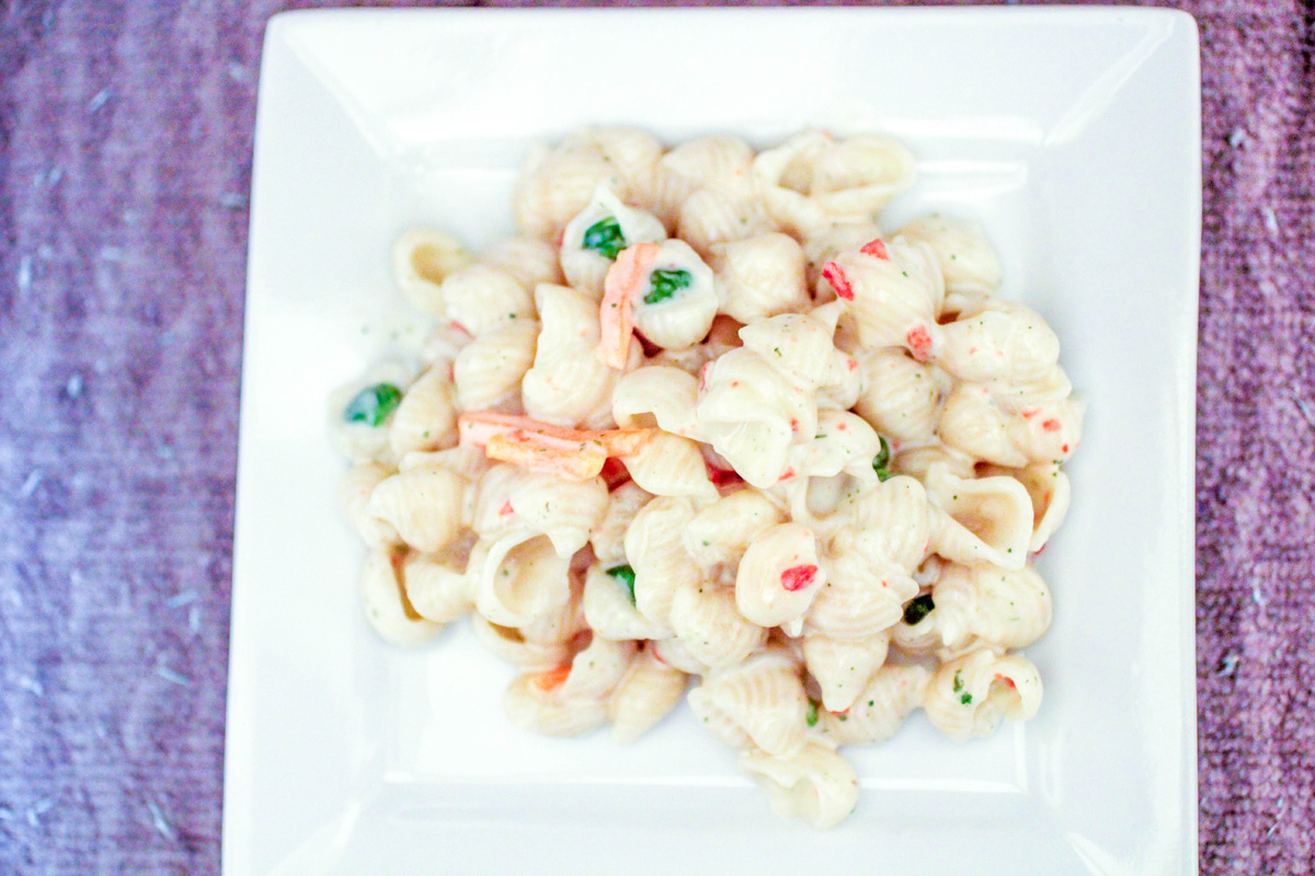 Retro Cold Pasta Salad with Ranch and Bacon