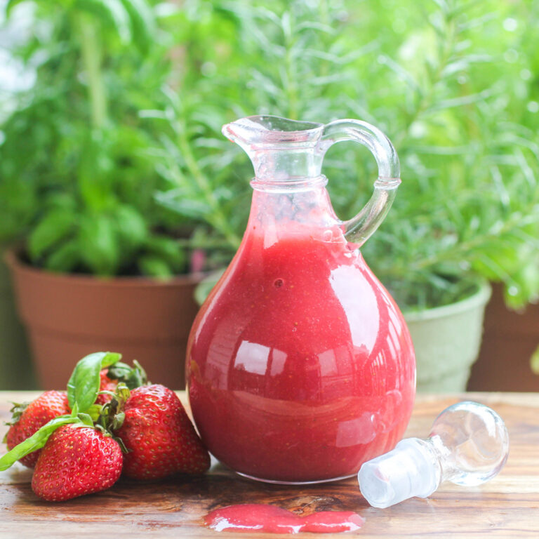 Homemade Strawberry Basil Syrup + 10 Ideas for Using It