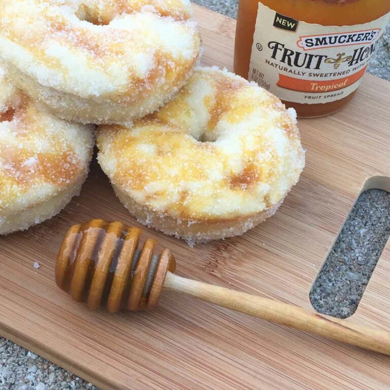 Tropical Fruit Honey Swirled Donuts