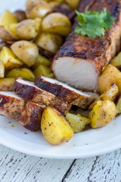 Super Easy Dinner Idea: Garlic and Herb Pork Loin Filet