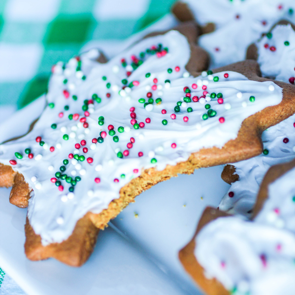 Frosted Ginger Spice Cut Out Cookies