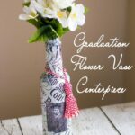 graduation flower vase craft