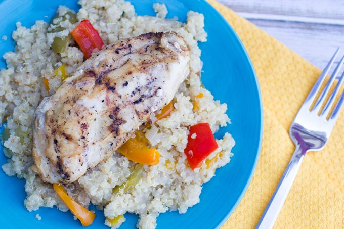 Ranch Grilled Chicken with Grilled Veggies and Quinoa