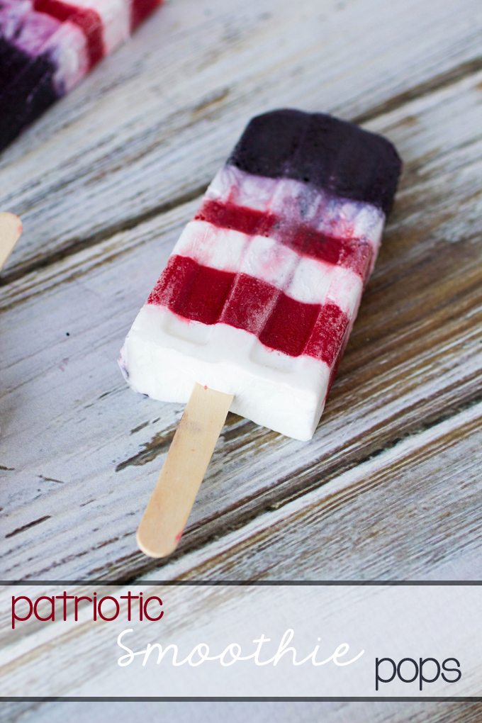 Patriotic Smoothie Popsicles #SundaySupper
