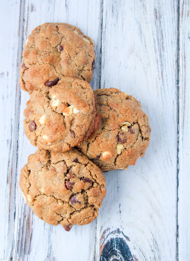 The Best Big Fat Chewy Triple Chip Cookies