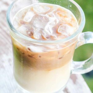 Dairy Free Vanilla Iced Coffee Featured Image