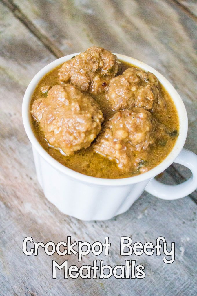 Crockpot Beefy Meatballs