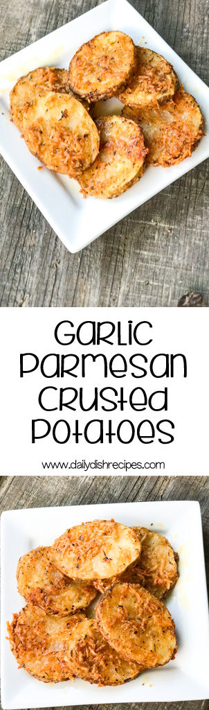 Garlic Parmesan Crusted Potatoes