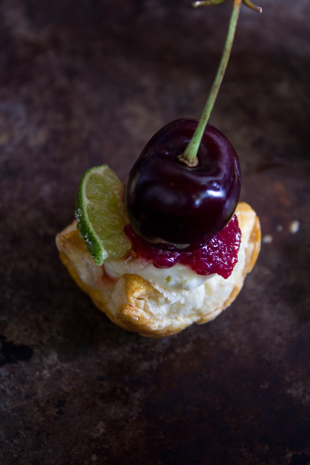 Cherry Lime Puff Pastry Tart Hero Image