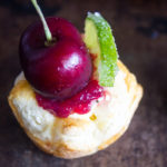 Cherry Lime Puff Pastry Tarts