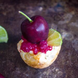 Cherry Lime Puff Pastry Tarts Featured Image