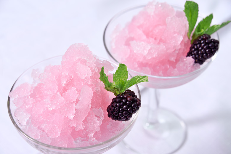 Blush Slush - Frozen Black Raspberry Cocktail to Beat the Heat
