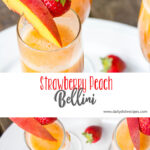 Strawberry Peach Bellini