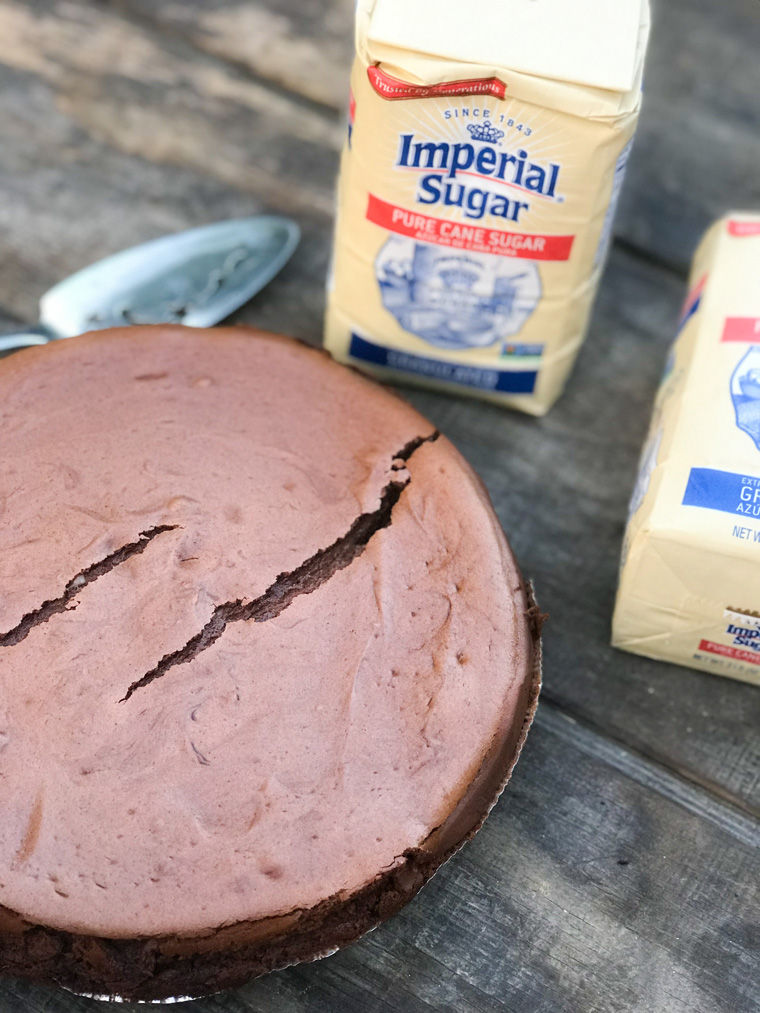 Chocolate Almond Cheesecake with Imperial Sugar