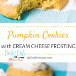 Pumpkin Cookies with Cream Cheese Frosting
