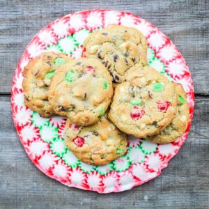 Loaded Festive Chocolate Chip Christmas Cookies Featured Image