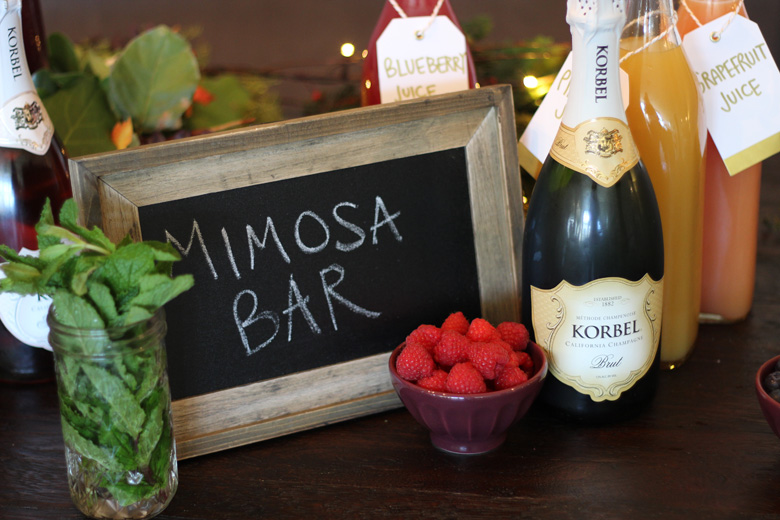 How to set up a mimosa bar
