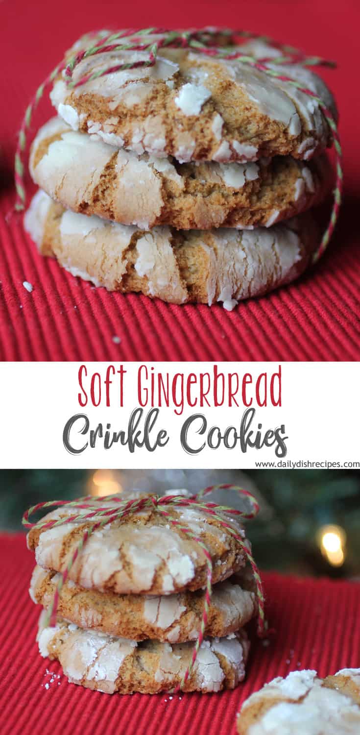 Gingerbread Crinkle Cookies - The perfect Christmas Cookie!