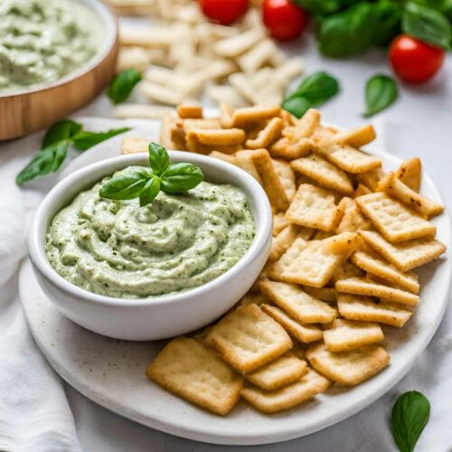 Creamy Herb Pesto Dip