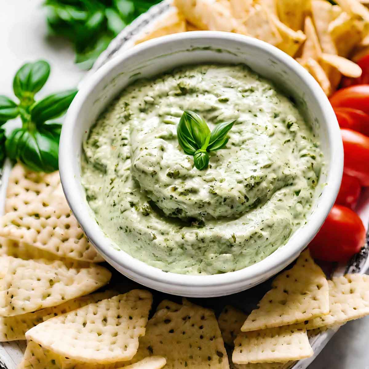 Creamy Pesto Dip Featured Image