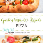 Garden Vegetable Alfredo Pizza