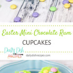 Easter Mini Chocolate Rum Cupcakes