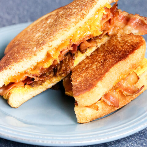 Three Cheese Bacon and Jalapeno Grilled Cheese - Easy Lunch