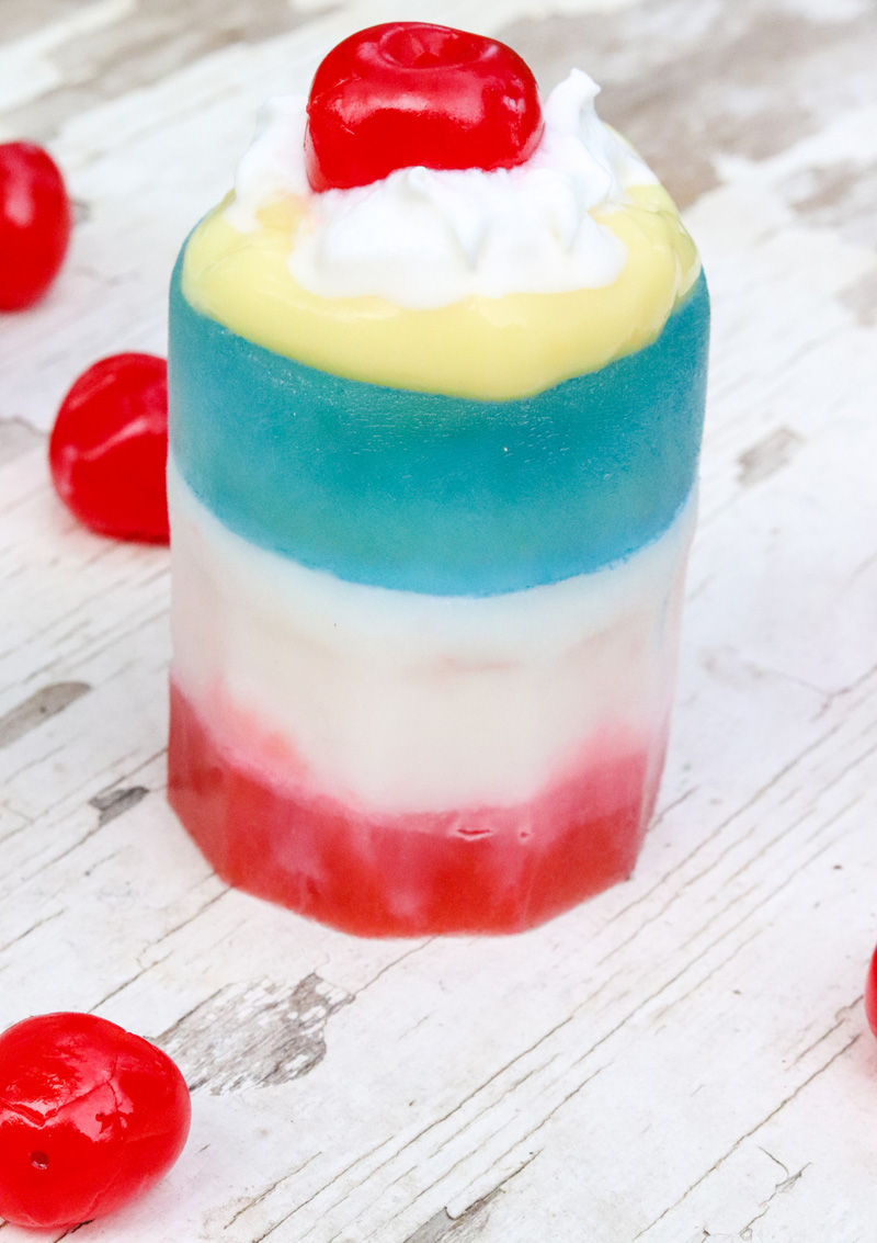 Red White Blue Patriotic Pudding Firecrackers