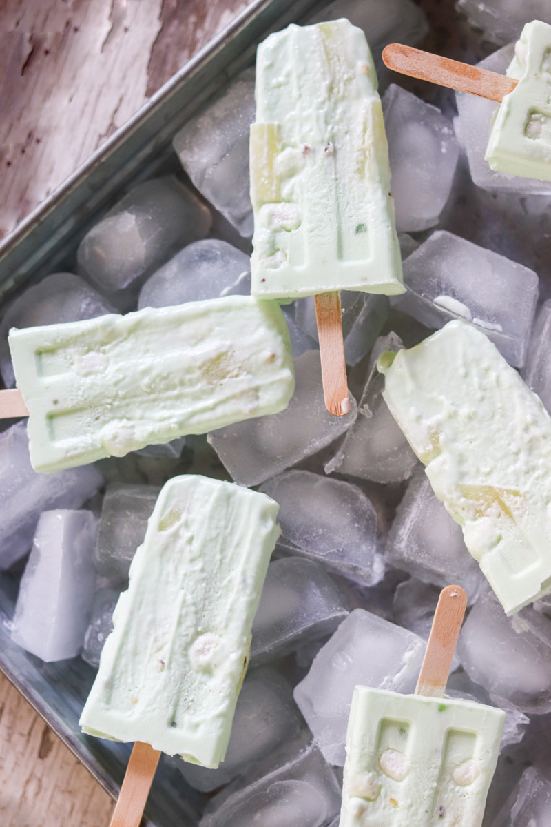 Watergate Salad Pudding Pops