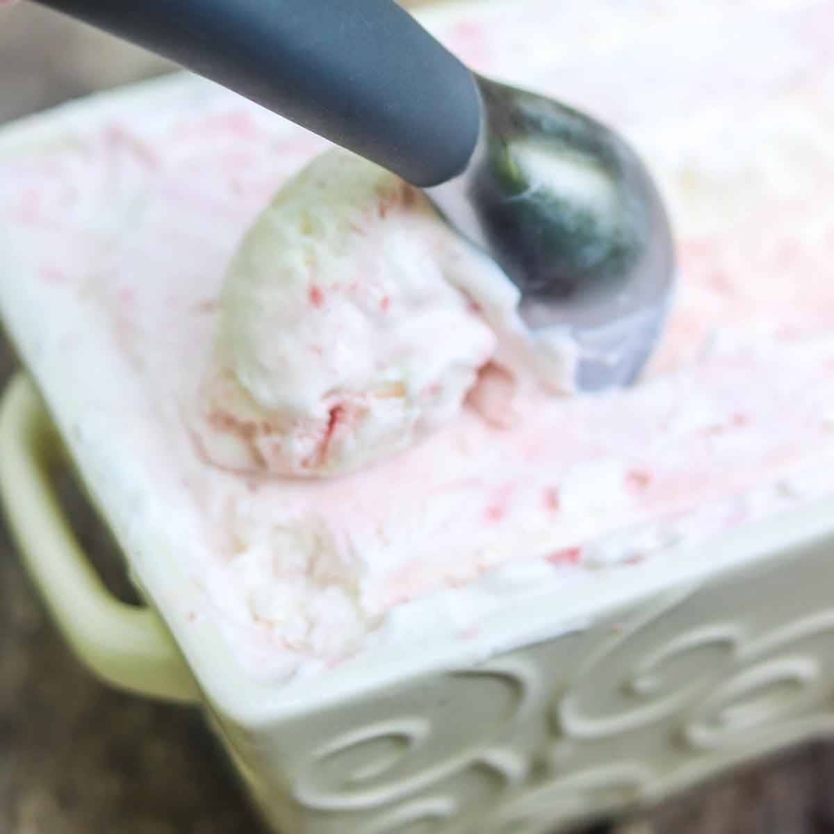 Watermelon Swirl Ice Cream