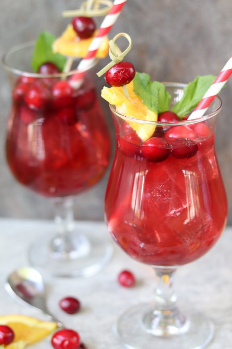 Cranberry Raspberry Sparkling Spinner Cocktails – Daily Dish Recipes