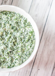 Easy Cheesy Creamed Spinach