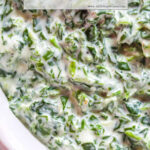 Easy Cheesy Creamed Spinach Pinterest Image
