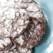 Dark Chocolate Coffee Crinkle Cookies