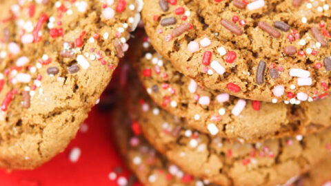 Gingerbread Sprinkle Cookies