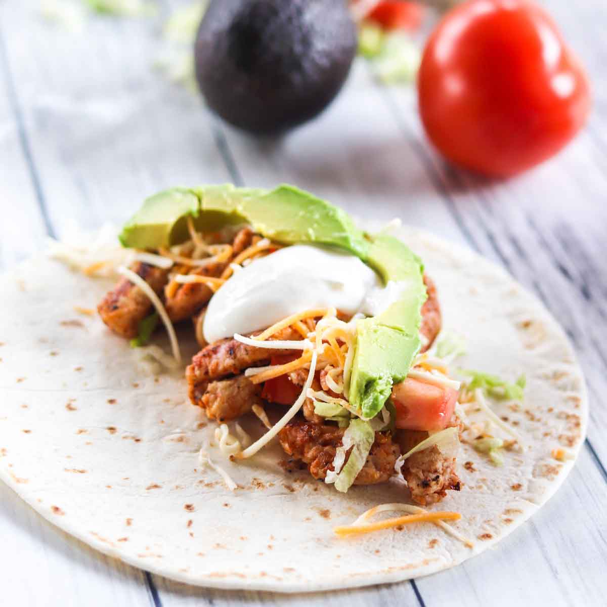 Spicy Cajun Griddle Chicken Tacos Featured Image