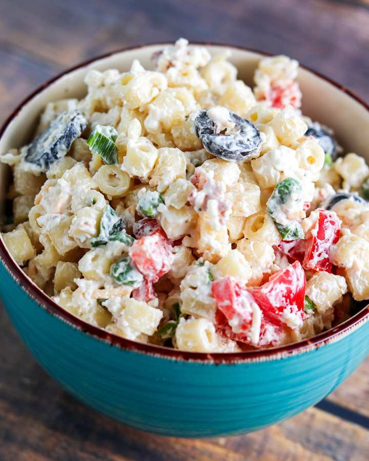 Best Creamy Pasta Salad for a BBQ.