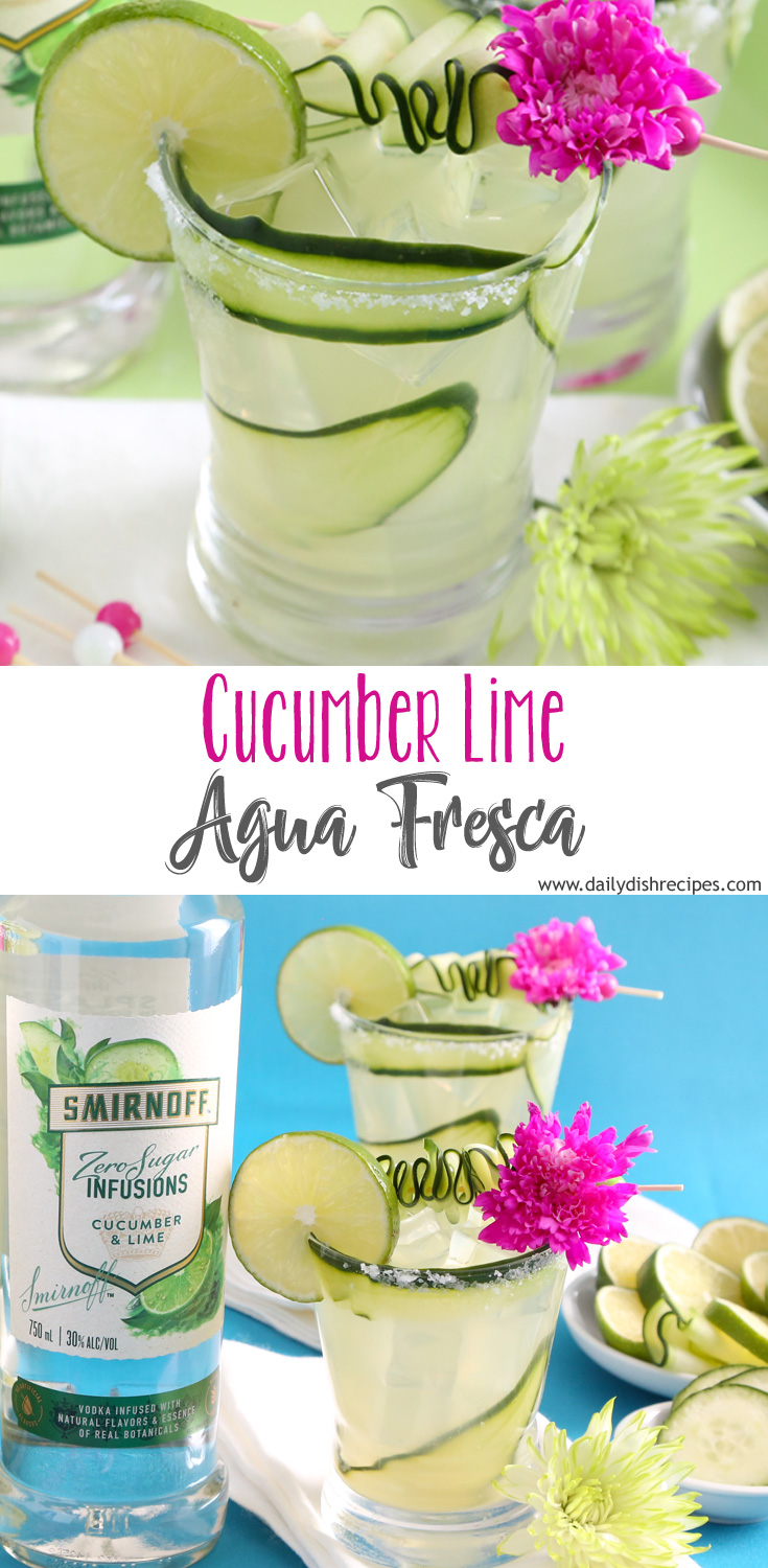 Cucumber Lime Agua Fresca | Refreshing and Summery!