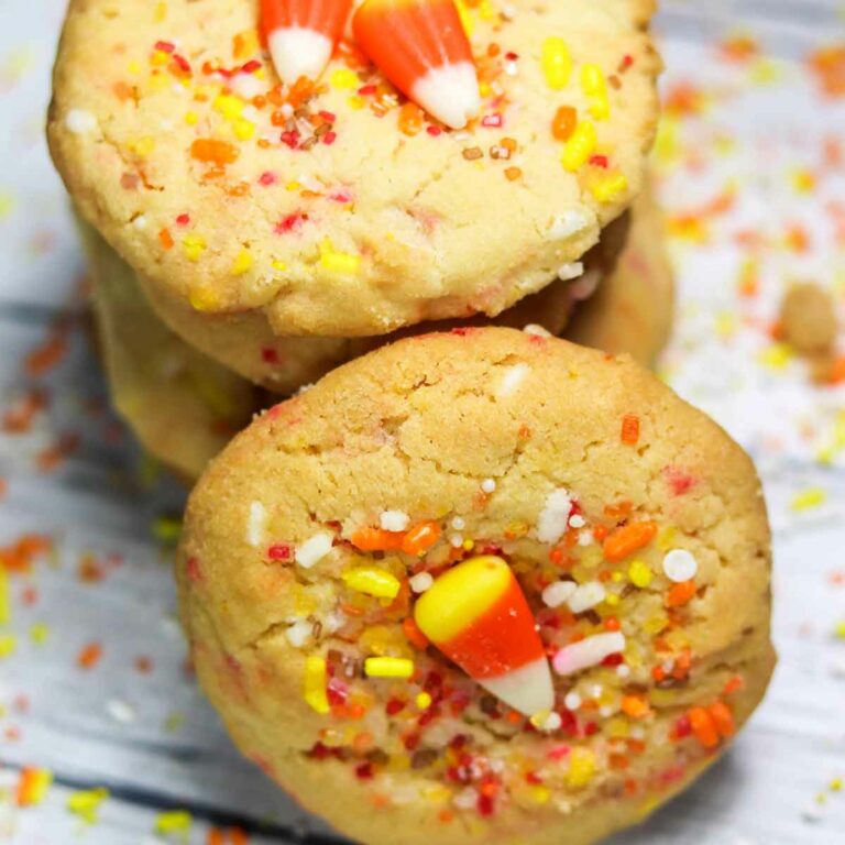 Candy Corn Sprinkle Cookies