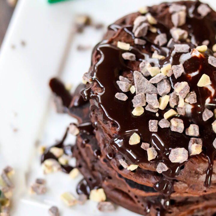 Andes Chocolate Mint Pancakes