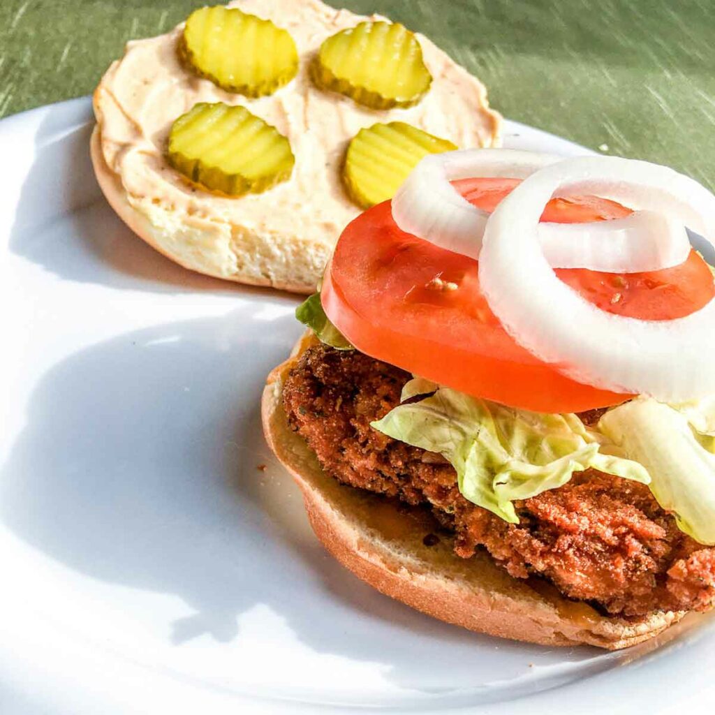 Air Fryer Spicy Chicken Sandwiches Featured Image