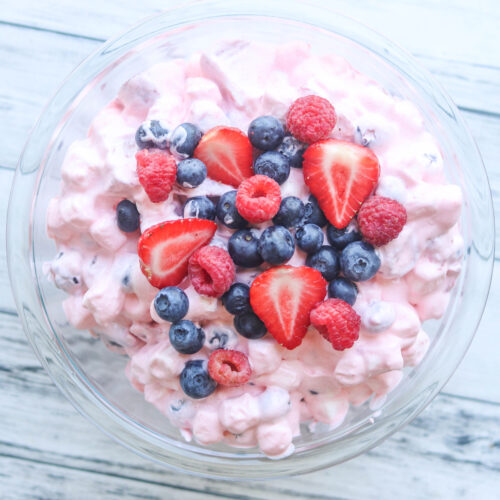 Triple Summer Berry Fluff – | A Classic Summer Side Dish!