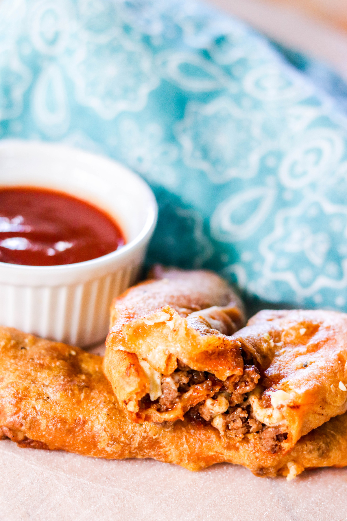 Air Fryer Taco Sticks Also Close Up - Roll Ups